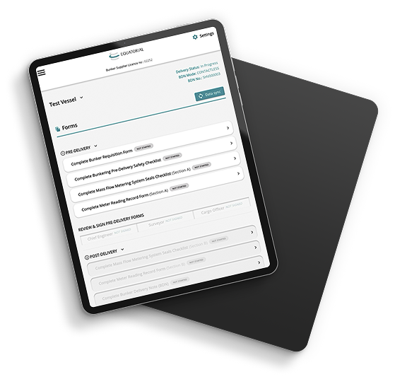 e‑BDN app on tablet